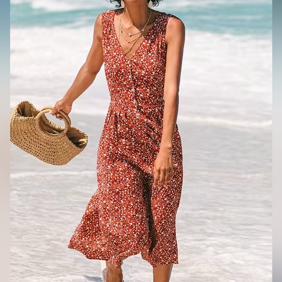 Cupshe Milana Tie Back Dress | NWT Sz. XS - Picture 1 of 7